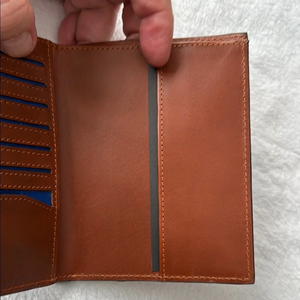 Brown Leather Wallet with Minimalist Design
